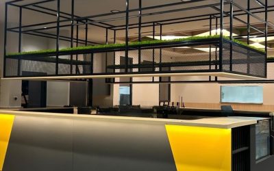 Éléments métalliques pour espace sportif