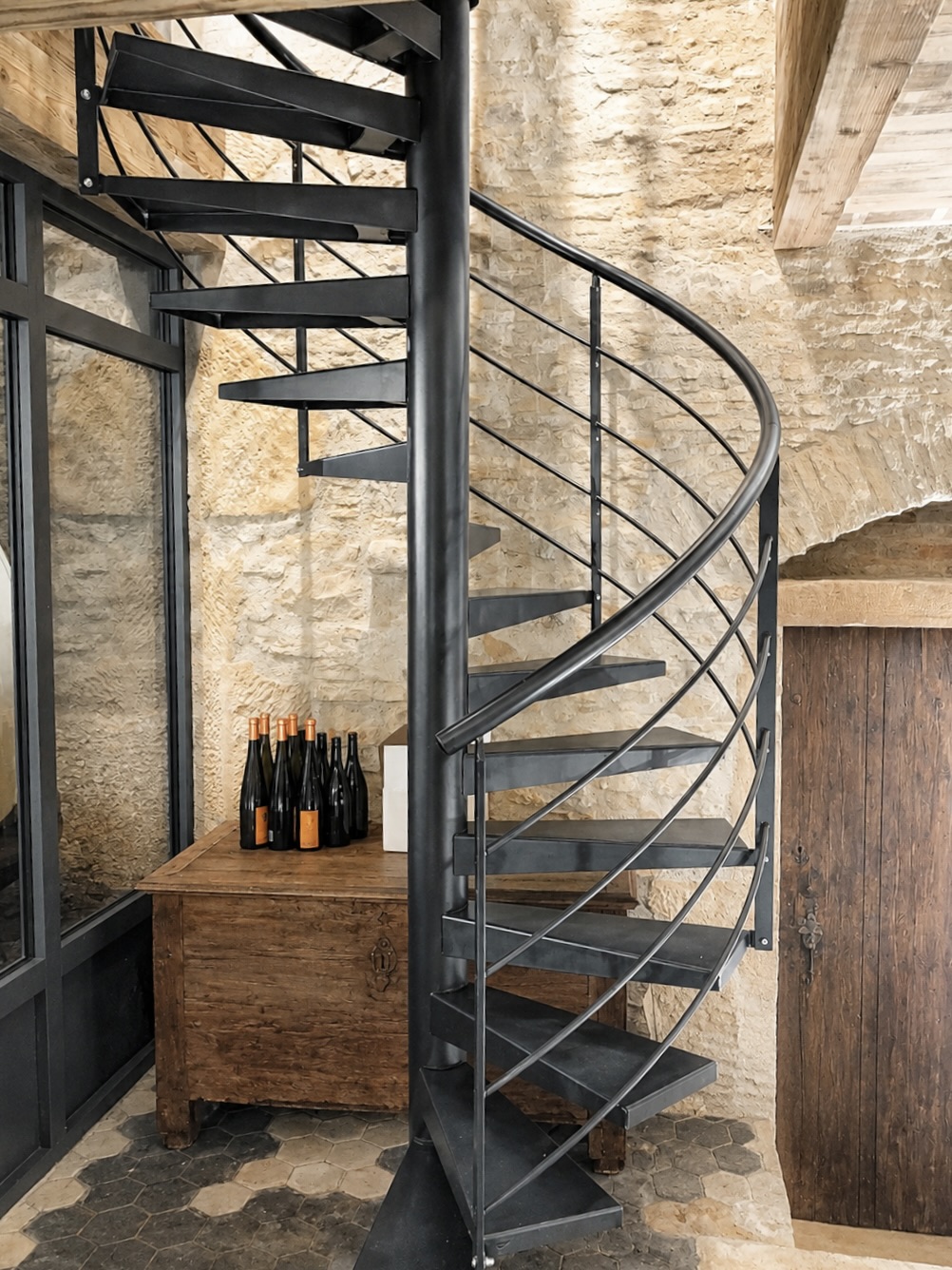 escalier hélicoïdal sur mesure