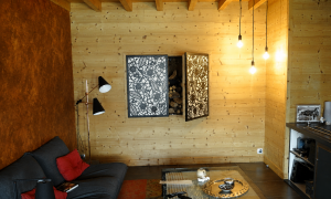 Habillage de placard décoratif en métal